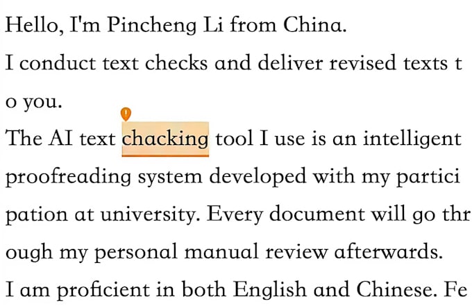 proofread your chinese or english text