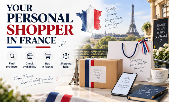 be your personal shopper in france
