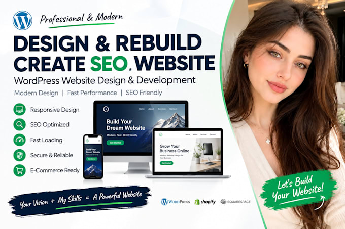 design, rebuild, create an SEO website