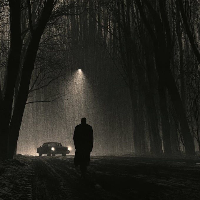 make noir horror and dark comic book illustrations