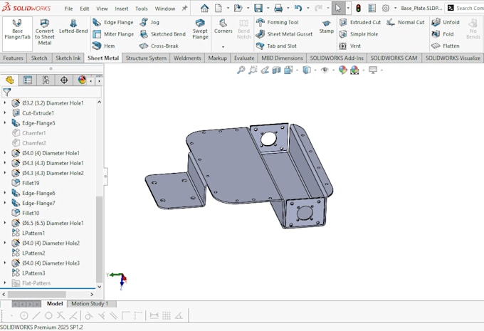 sheet metal parts, dxf files and fabrication drawings