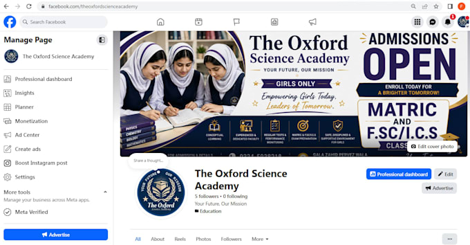do facebook page optimization