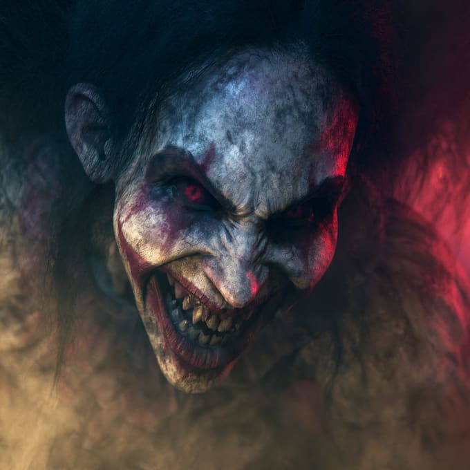 draw a retro creepy cute horror character mascot
