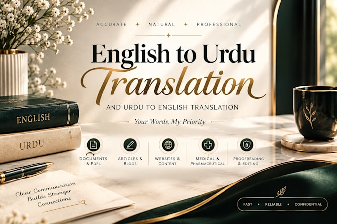 do english to urdu document translation