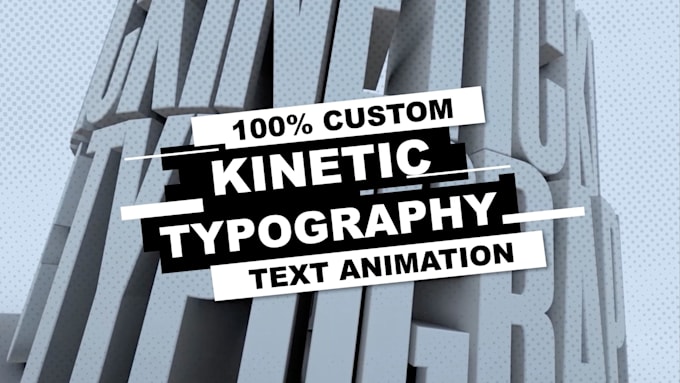 create custom kinetic typography and text animation