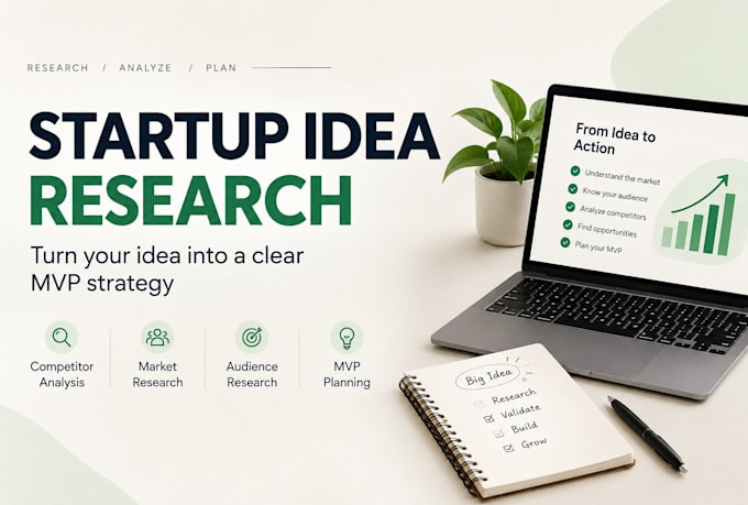 research your startup idea and create a clear mvp strategy