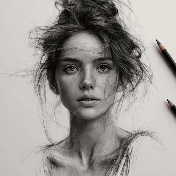 create detailed charcoal pencil artwork