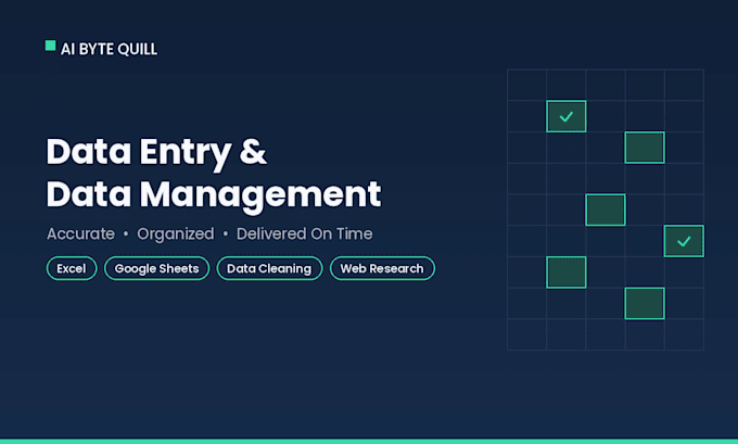 do professional data entry and data management