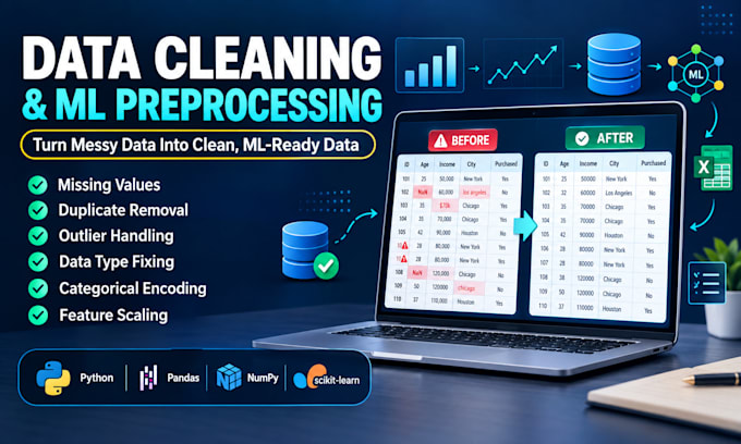 clean and preprocess your data for machine learning and analysis