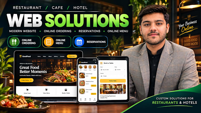 build online ordering and table reservation system for restaurants