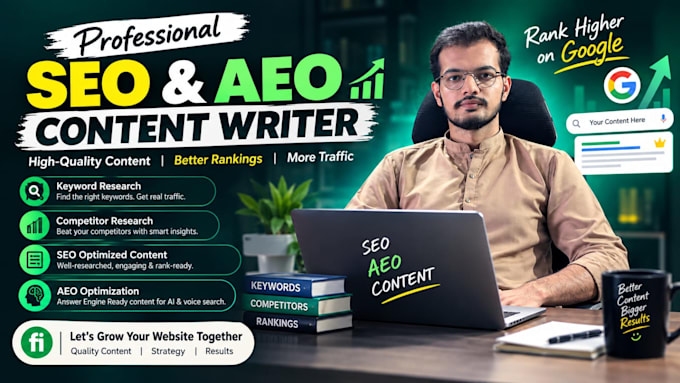 write SEO and aeo optimized website content