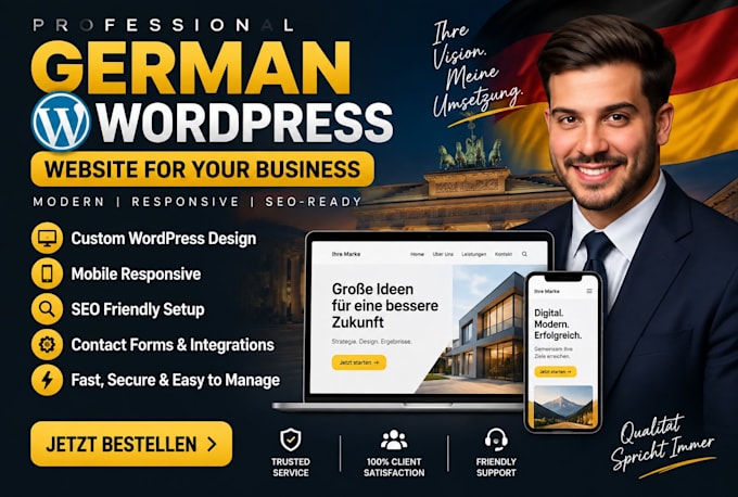 design a professional german wordpress website for your business