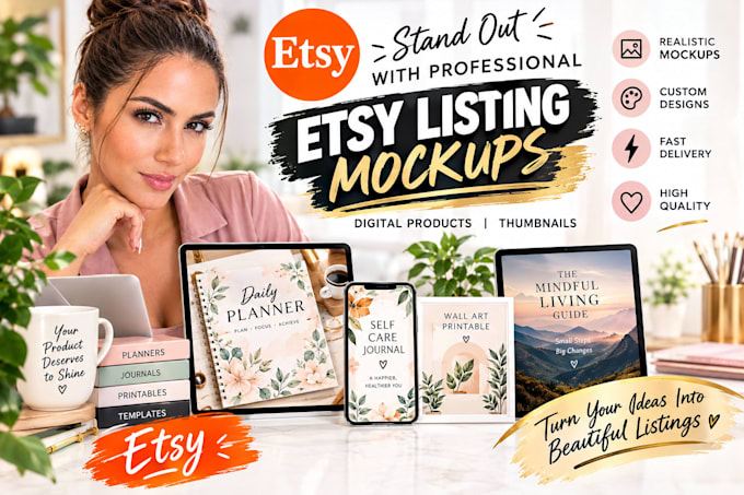 create realistic etsy listing mockups digital product mockups thumbnail