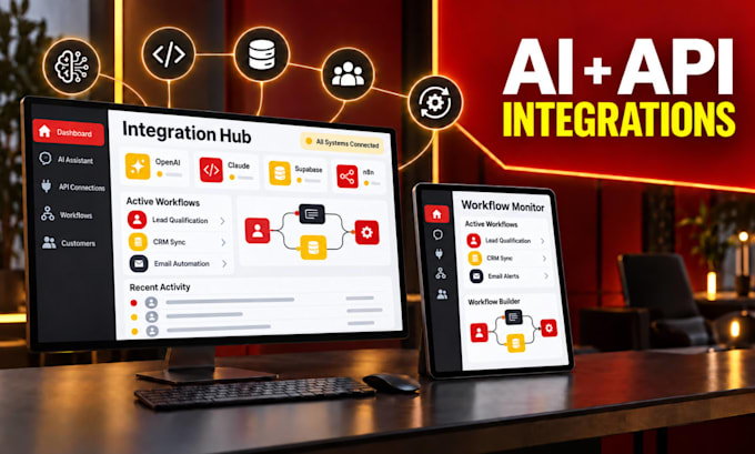 ai, API integration and automation integrations to your web app