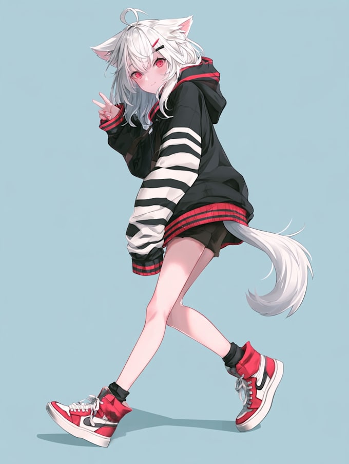 draw anime character an illustration and anime character