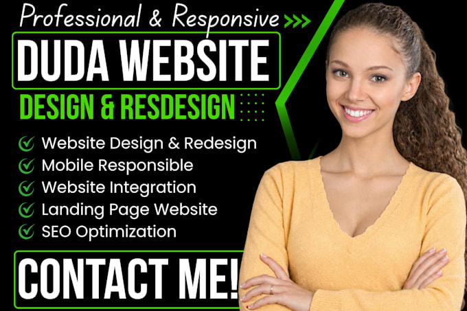 build and design a website using  duda website builder