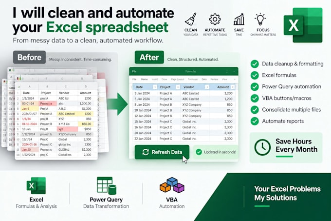 clean and automate your excel spreadsheet