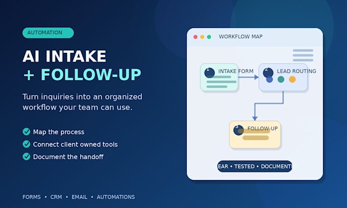build an ai powered customer intake and follow up system