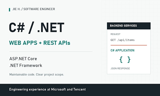 build c sharp dotnet web apps and rest apis