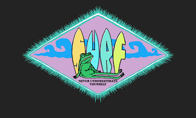 create original surf and beach illustrations