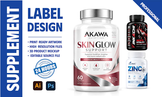 do product label design and supplement label design