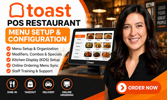setup and configure your toast pos restaurant menu