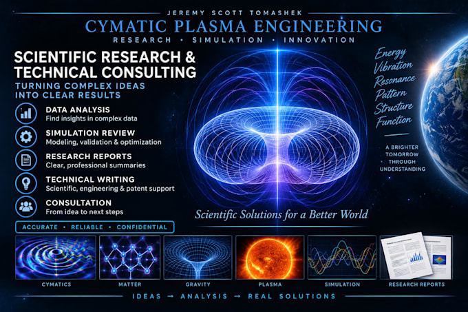research and analyze scientific and technical data