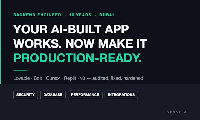 fix and review your ai generated code for security, scale and performance