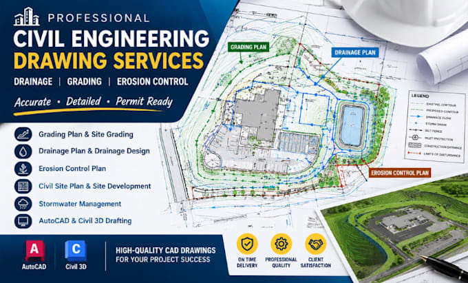 design stormwater drainage and grading plan erosion and sediment control plan