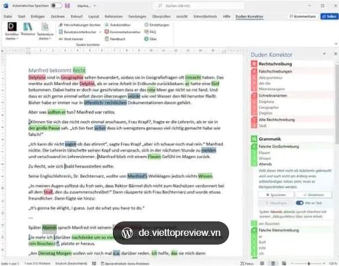 proofread german texts professionally