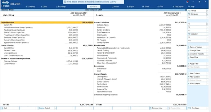 maintain your bookkeeping and accounts in tally prime