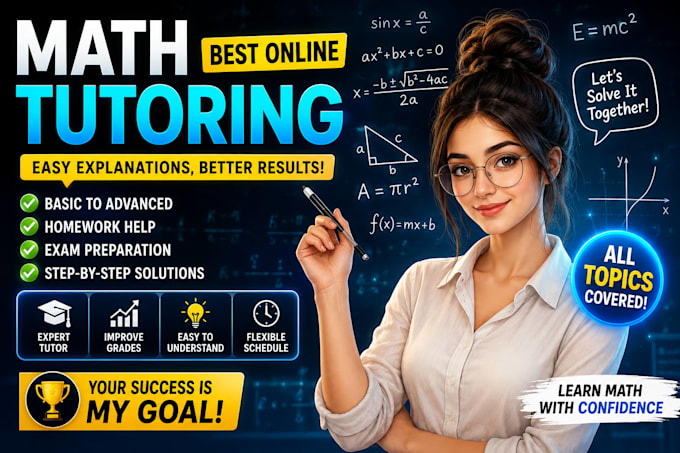 be your expert online math and science tutor