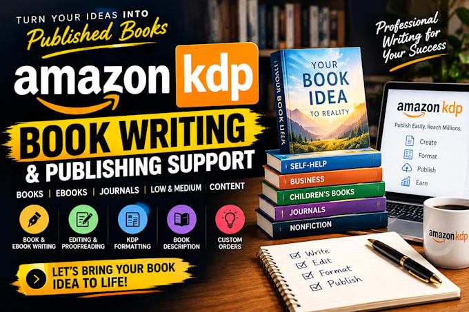 write a professional amazon KDP book, ebook, or manuscript