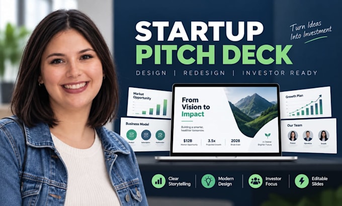create a professional startup pitch deck for investors