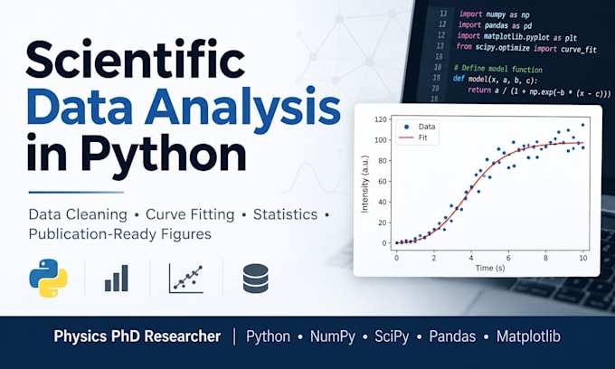 analyse scientific data in python and create publication ready plots