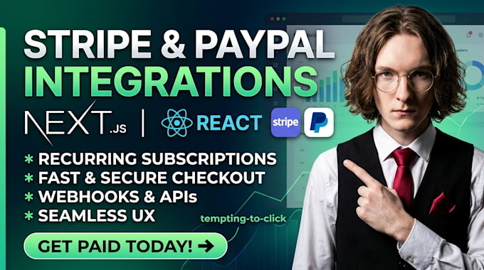 integrate stripe subscription or paypal in nextjs react