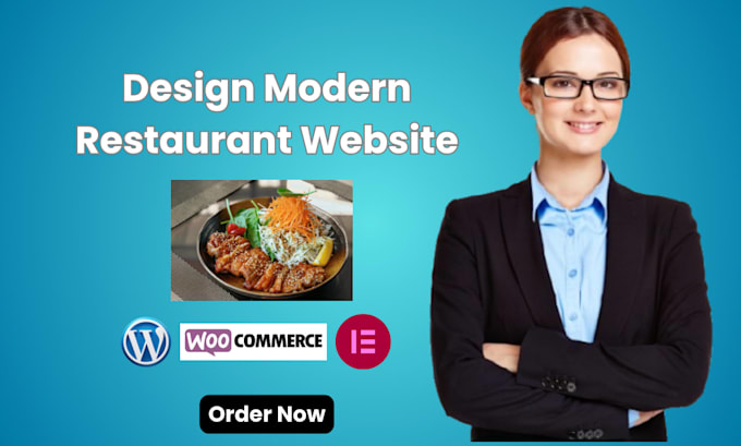design modern restaurant wordpress website with elementor