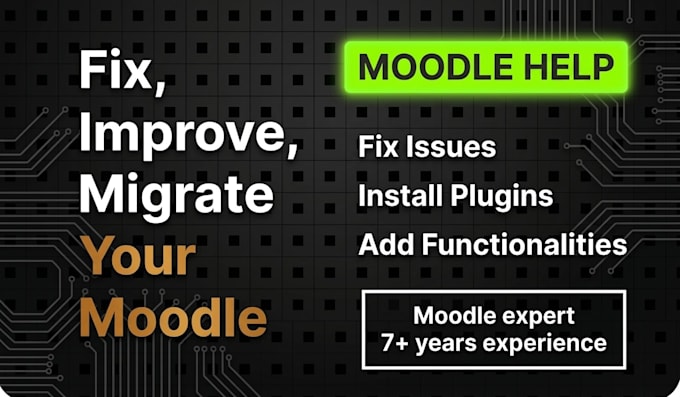 fix moodle, upgrade, customize and add functionalities