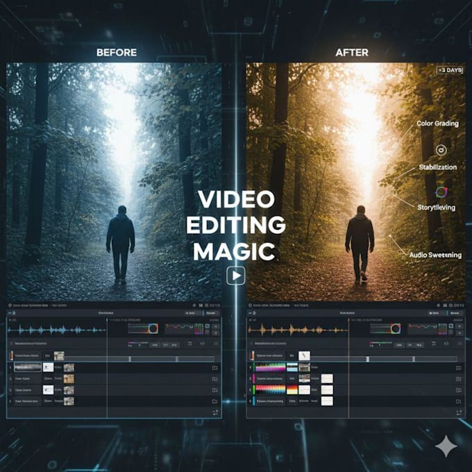 do short and long from video editing