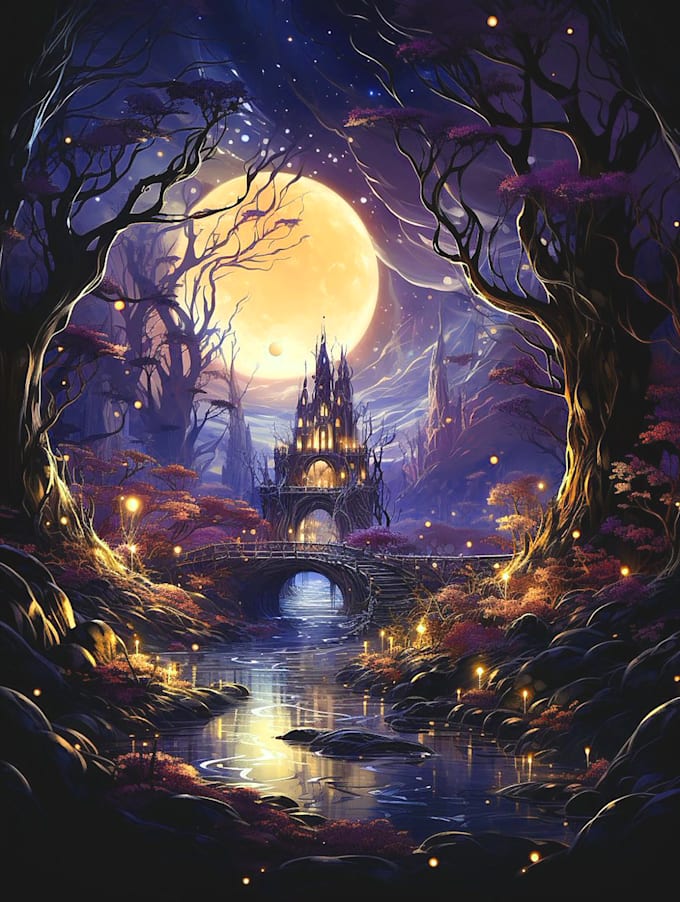 design fantasy book cover or book cover