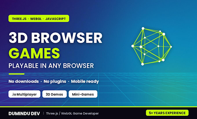 develop a 3d browser game with three js and webgl