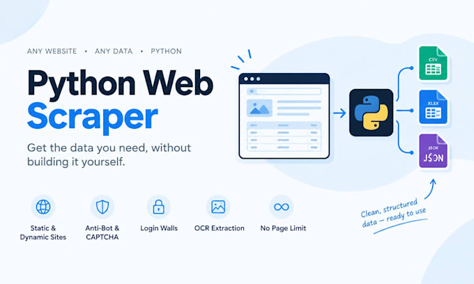 build a python web scraper for any website