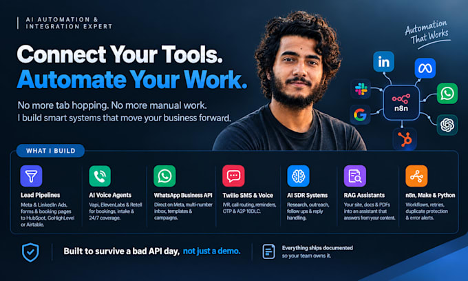 build n8n automation, claude code expert and CRM integration