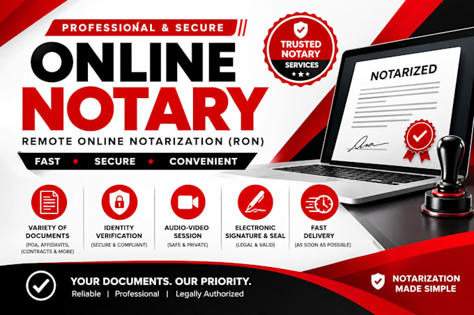 provide fast remote online notary and notarization services for your documents
