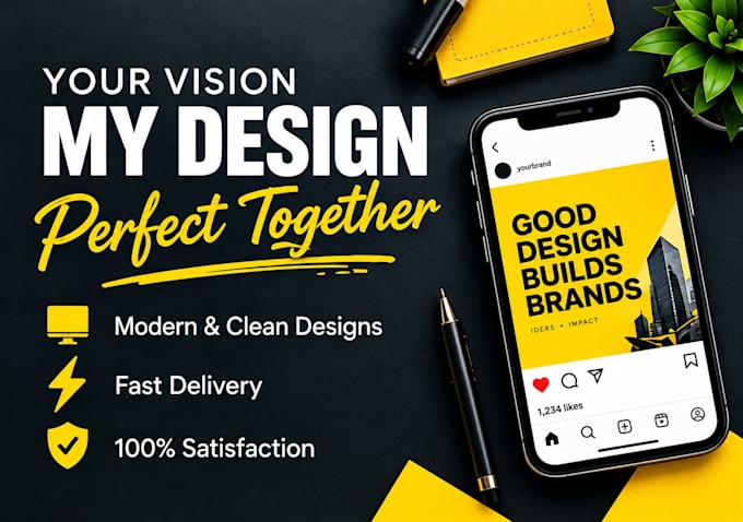 create professional and modern graphic designs