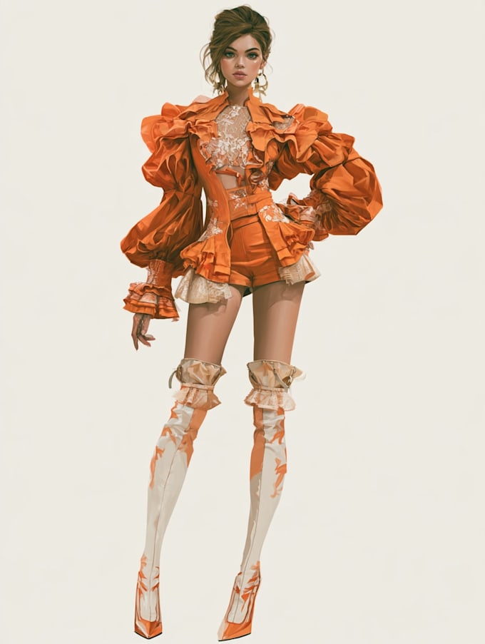 draw a fashion illustration
