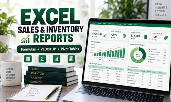 create automated sales and inventory reports in excel