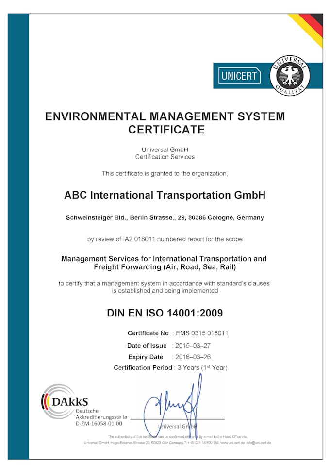 prepare the documentation and certification for iso 9001 qms
