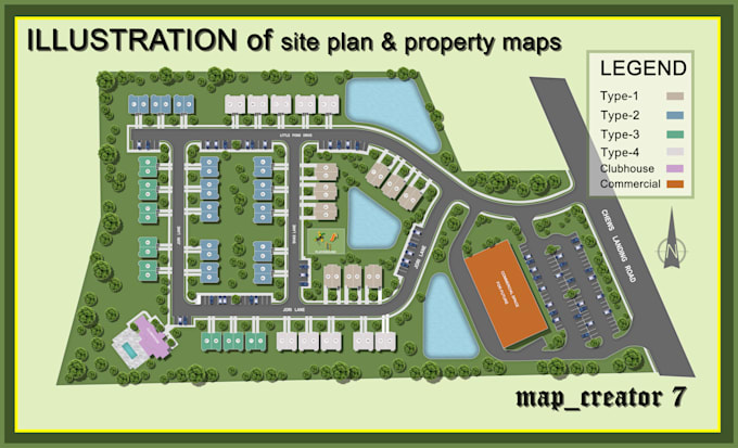 create property maps ,site maps,and real estate site plans