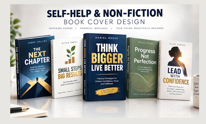 design a clean self help or nonfiction book cover